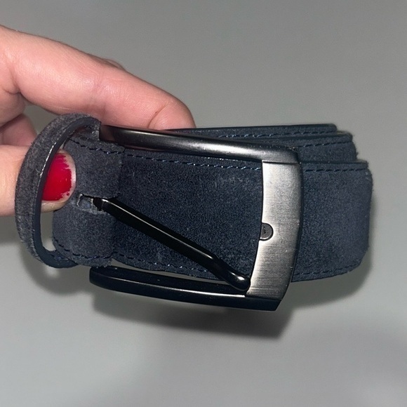 Marco‎ Valentino blue suede belt - Picture 1 of 6